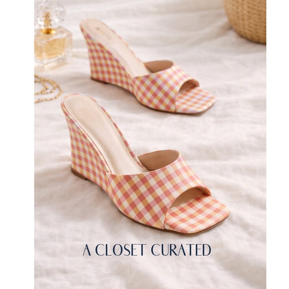 Anthropologie Square Toe Mules 9 NEW